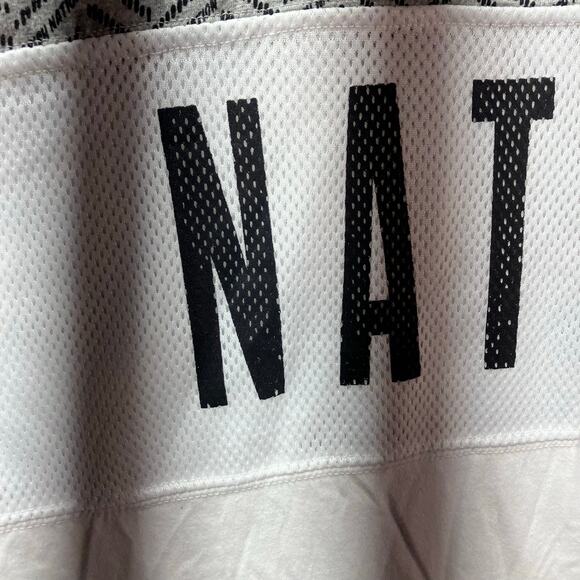 Parish Nation Short Sleeve Pullover Hooded Sweatshirt White Gray Zipper Men's 1X - Picture 6 of 16